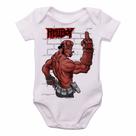 body nenê criança roupa bebê HellBoy dedo body nenê criança roupa bebê HellBoy dedo
