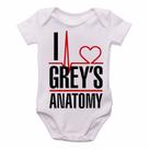body nenê criança roupa bebê I love Greys Anatomy