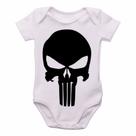 body nenê criança roupa bebê Justiceiro punisher