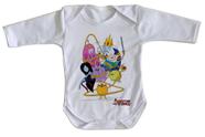 body nenê criança roupa bebê manga longa Adventure Time