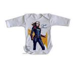 body nenê criança roupa bebê manga longa Capitã Marvel Carol Danvers body nenê criança roupa bebê manga longa Capitã Marvel Carol Danvers