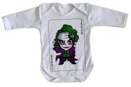 body nenê criança roupa bebê manga longa Coringa Carta