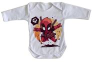 body nenê criança roupa bebê manga longa Dead Pool body nenê criança roupa bebê manga longa Dead Pool