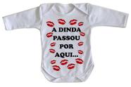 body nenê criança roupa bebê manga longa Dinda passou por aqui