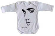 body nenê criança roupa bebê manga longa Elvis Presley Rei do Rock body nenê criança roupa bebê manga longa Elvis Presley Rei do Rock