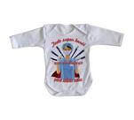 body nenê criança roupa bebê manga longa Enfermeira super herói salvar vidas