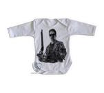 body nenê criança roupa bebê manga longa Exterminador do Futuro moto body nenê criança roupa bebê manga longa Exterminador do Futuro moto