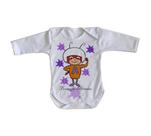 body nenê criança roupa bebê manga longa Formiga Atômica