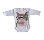 body nenê criança roupa bebê manga longa Gatos bubble gum body nenê criança roupa bebê manga longa Gatos bubble gum