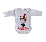 body nenê criança roupa bebê manga longa God of War body nenê criança roupa bebê manga longa God of War