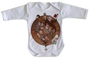 body nenê criança roupa bebê manga longa Gravity Falls círculo todos