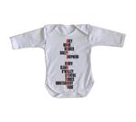 body nenê criança roupa bebê manga longa Grey's Anatomy nomes