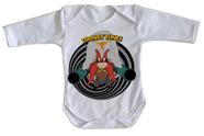 body nenê criança roupa bebê manga longa Looney Tunes Eufrazino