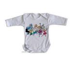 body nenê criança roupa bebê manga longa Os Jetsons