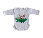 body nenê criança roupa bebê manga longa Os Jetsons nave