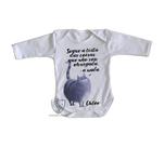 body nenê criança roupa bebê manga longa Pets Chloe body nenê criança roupa bebê manga longa Pets Chloe