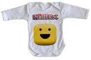 body nenê criança roupa bebê manga longa Roblox Carinha