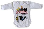 body nenê criança roupa bebê manga longa Roblox Turma