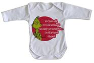 body nenê criança roupa bebê manga longa The Grinch body nenê criança roupa bebê manga longa The Grinch