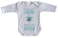 body nenê criança roupa bebê manga longa Think like Proton body nenê criança roupa bebê manga longa Think like Proton