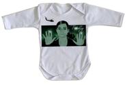 body nenê criança roupa bebê manga longa Trinity Matrix