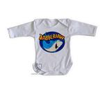 body nenê criança roupa bebê manga longa Tutubarão