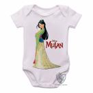 body nenê criança roupa bebê Mulan vestido