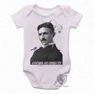 body nenê criança roupa bebê Nikola Tesla Batalha das Correntes