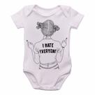 body nenê criança roupa bebê Odeio todos