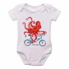 body nenê criança roupa bebê Polvo Bicicleta