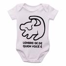 body nenê criança roupa bebê Rei Leão Simba Lembre-se de quem você é