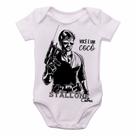 body nenê criança roupa bebê Stallone Cobra você é um cocô