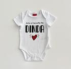 Body P/GG Kyly Bebê Branco Amo o Colinho da Dinda Body P/GG Kyly Bebê Branco Amo o Colinho da Dinda