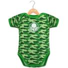 Body Palmeiras Camuflado Bebe Verde Oficial Porco Revedor