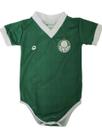 Body Palmeiras Oficial Verde ou Branco Gola V 2025 Recem Nascido Torcidababy