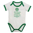 Body Palmeiras Shield Branco e Verde