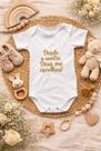 Body Para Bebê Bordado Com Frase Bíblica Desde o ventre Deus me escolheu Chá Revelação Recém nascido Body Para Bebê Bordado Com Frase Bíblica Desde o ventre Deus me escolheu Chá Revelação Recém nascido