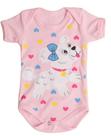 Body para bebe com estampa de cachorrinha, tamanho m. Body para bebe com estampa de cachorrinha, tamanho m.