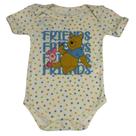 Body para Bebês Manga Curta Amarela Pooh Tamanho 3-6 Meses - Basic +
