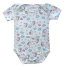 Body para Bebês Manga Curta Branca Unicornio Tamanho 3-6 Meses - Basic +