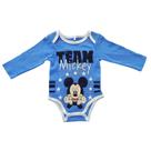 Body para Bebês Mickey Team Manga Longa Tamanho 3-6 Meses - Basic +