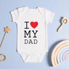 Body Personalizado Bebê I Love My Dad Body Personalizado Bebê I Love My Dad