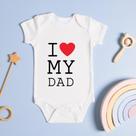 Body Personalizado Bebê I Love My Dad Body Personalizado Bebê I Love My Dad