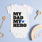 Body Personalizado Bebê My Dad My Hero Body Personalizado Bebê My Dad My Hero