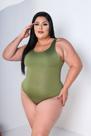 Body Plus Size Básico Regata Fluity com Fecho Body Plus Size Básico Regata Fluity com Fecho