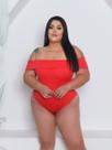 Body Plus Size Ciganinha Ombro a Ombro Cor:vermelhoTamanho:GG