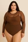 Body plus size de tule Body plus size de tule