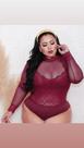 Body Plus Size Manga longa