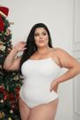 Body Plus Size Regata Alcinha com Brilho
