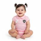 Body Polo Rosa Bebê Botafogo Torcida Baby 033XPR Body Polo Rosa Bebê Botafogo Torcida Baby 033XPR